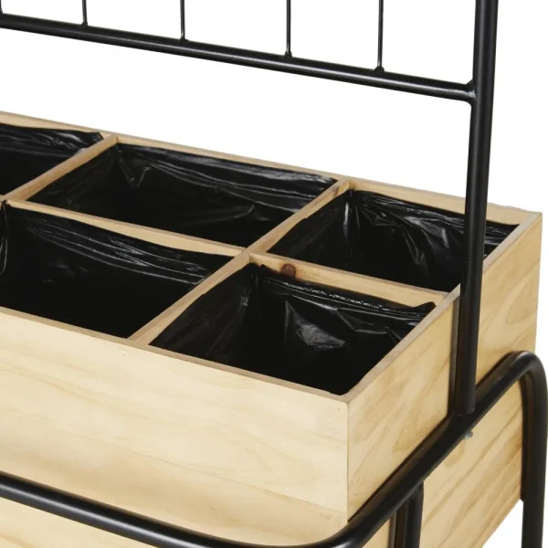 Mesa de cultivo ARCE - Huerto cuadrado sobre patas de madera e invernadero - Imagen 3