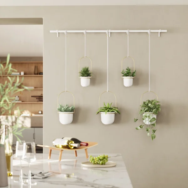 Cultivo en pared TRIFLORA - Juego de 5 maceteros colgantes - Imagen 13