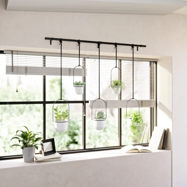 Cultivo en pared TRIFLORA - Juego de 5 maceteros colgantes - Imagen 8