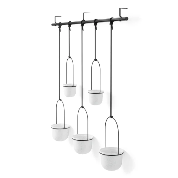 Cultivo en pared TRIFLORA - Juego de 5 maceteros colgantes - Imagen 11